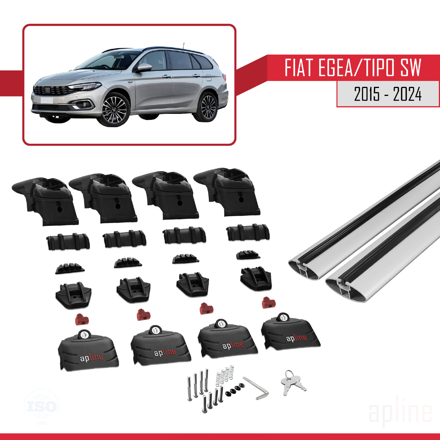 Compatibile Con Fiat Egea Tipo Sw Barre Portatutto Ace